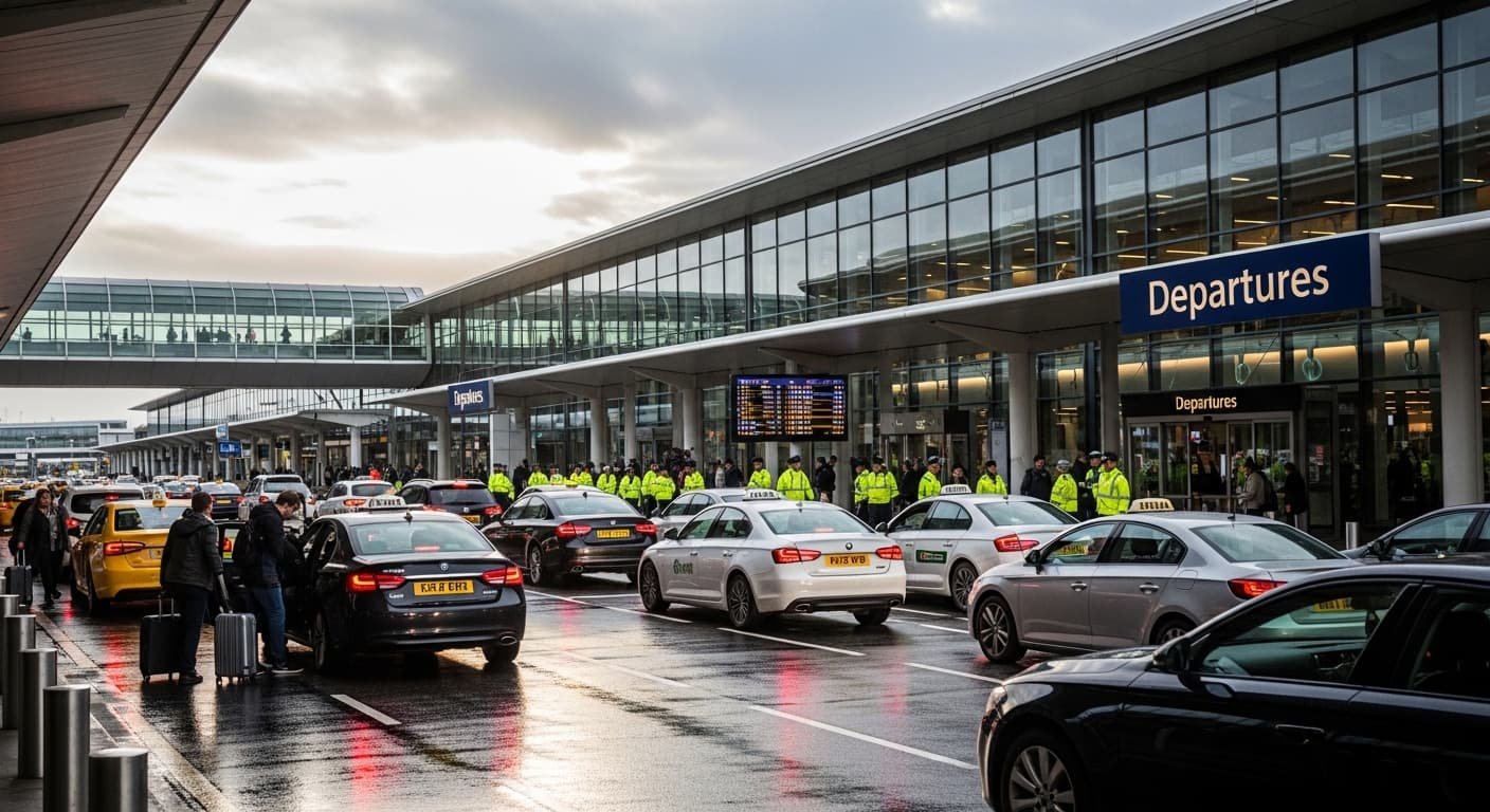 airport transfer delayed due to traffic
