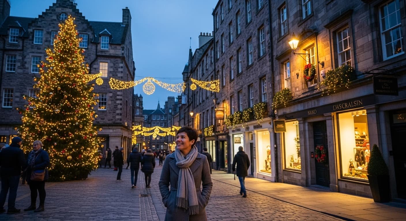 enjoy lights in edinburgh