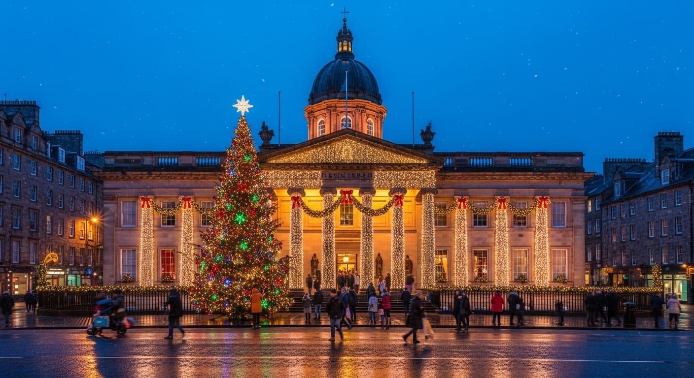 Things to Do at Christmas in Edinburgh at light dome