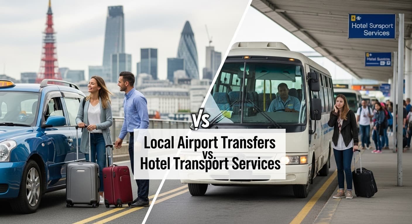 local airport services vs hotel transport services